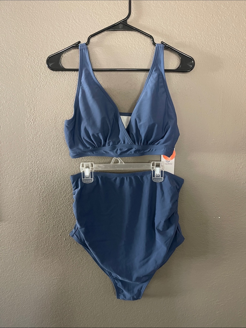 Target Navy Blue Two-Piece High-Waist Bikini